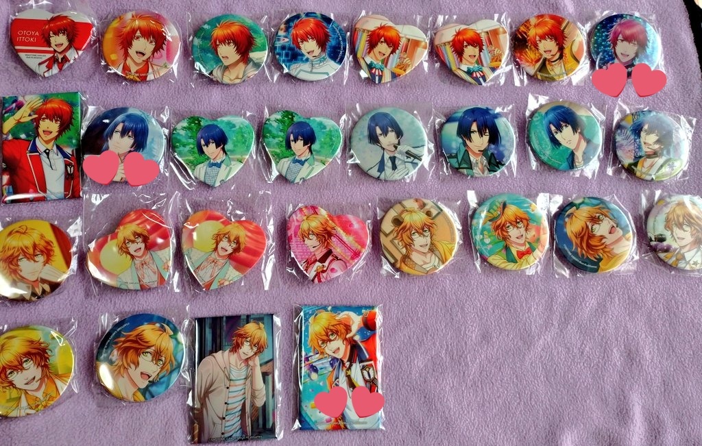 1 うたプリ シャニライ 缶バッジ 譲渡 交換 譲→音也、真斗、那月