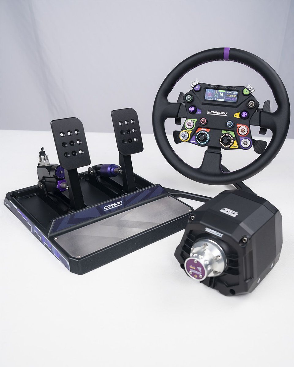 OfficialCONSPIT's tweet photo. APEX Bundle — now on sale on the CONSPIT USA Webstore (moving fast).
310 APEX wheel + CDR Quick Release + CPP APEX 2-pedal set + ARES APEX 8Nm — only $999.
Mount it. Dial it. Race.
Shop now: https://t.co/uhxJ25rYyb
#CONSPIT #ProDriversChoice #SimRacingWheel #SimRacing https://t.co/sRew0RJa63