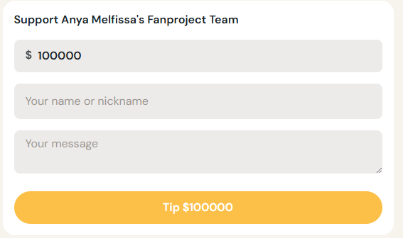 AnyaDoneProject's tweet photo. So, that's why we don't accept donations under $100,000 now.
(Please don't donate.) https://t.co/c2YoRqibPY