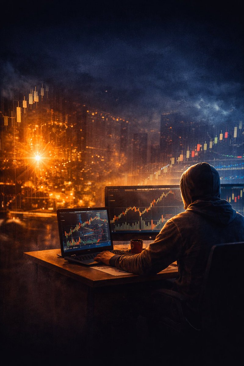 Meta__Monk's tweet image. The biggest advantage in markets isn’t speed or leverage.
It’s emotional control.

Most people panic when price drops.
Get euphoric when price pumps.
And wonder why results never improve.

The few who win treat markets like a long game:
They wait.
They study.
They act only when…