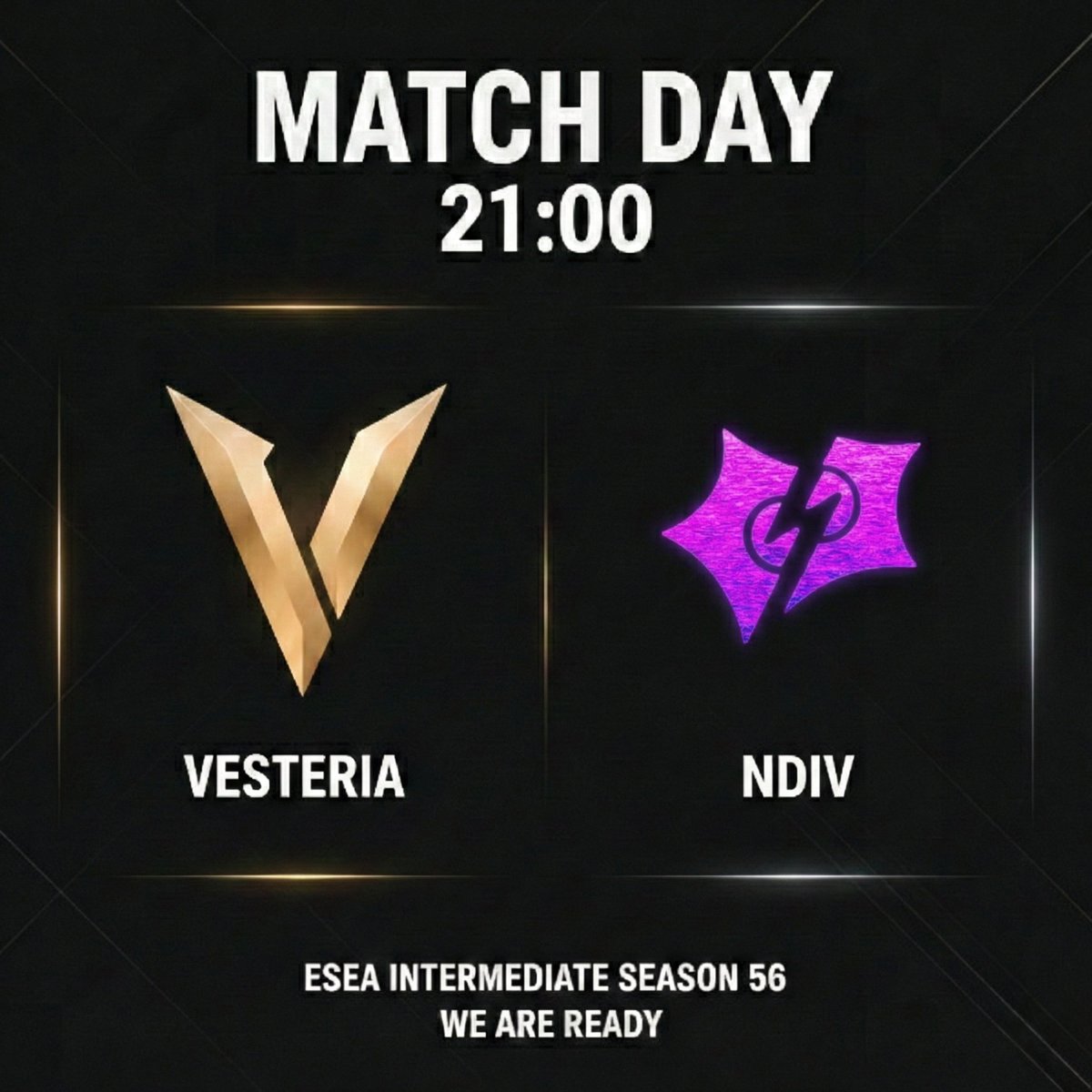 #ForVesteria  🆚NDIV 📷21:00