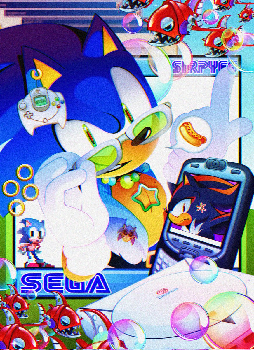 Frutiger Areo Sonic 🌿🫧📀 #SonicTheHedgehog #frutigeraero #sonadow #shadowthehedgehog