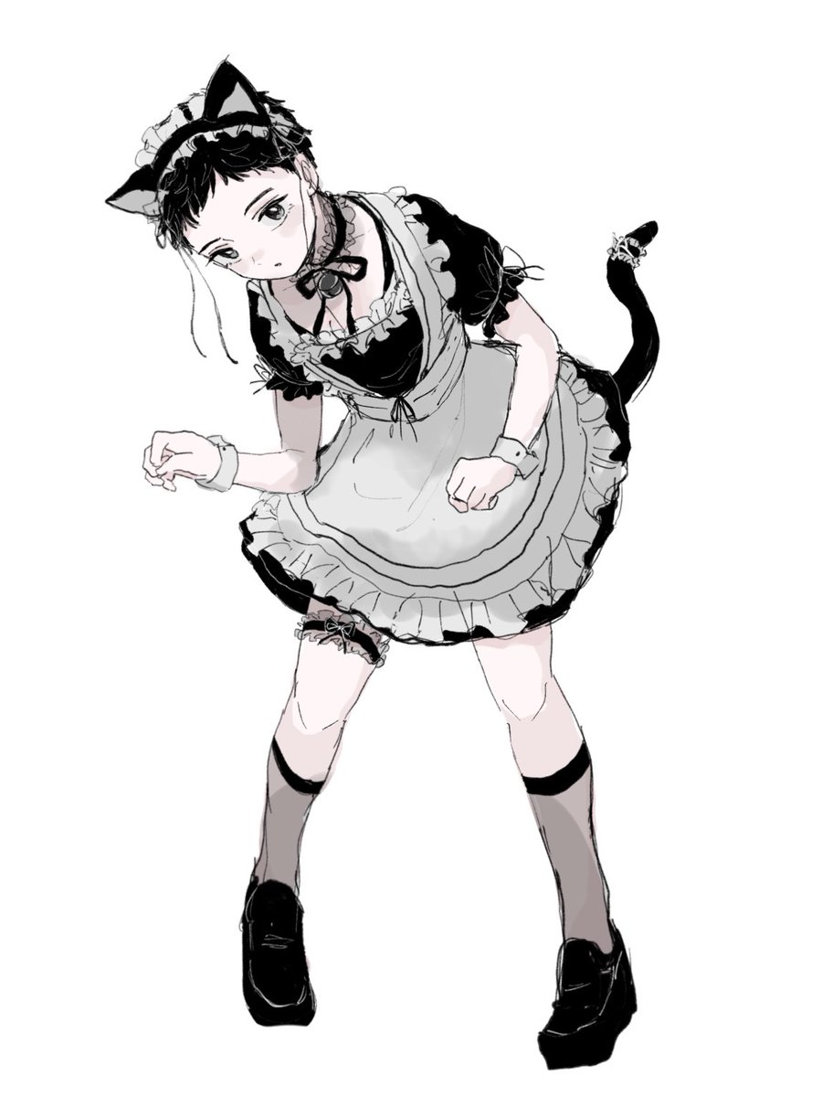 kokodadayo's tweet photo. 超過去絵！猫耳めいどくん https://t.co/BGoqz4ei3w