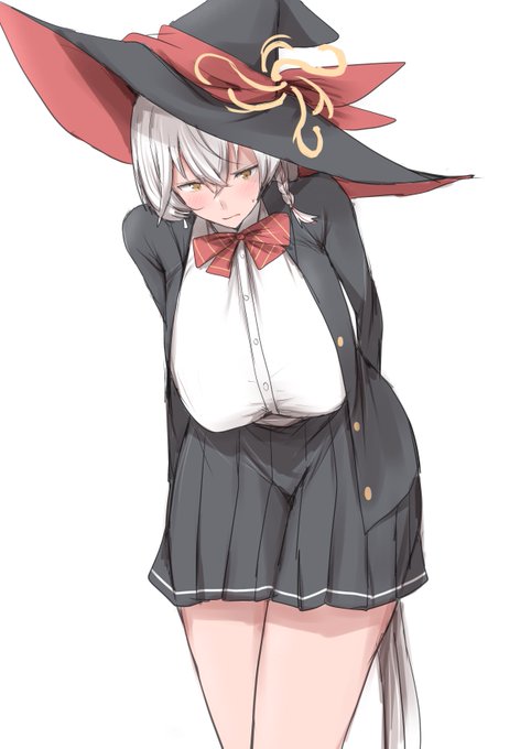 お題の手でお尻を押さえながらうんちを我慢するブルアカの白尾エリさんです。