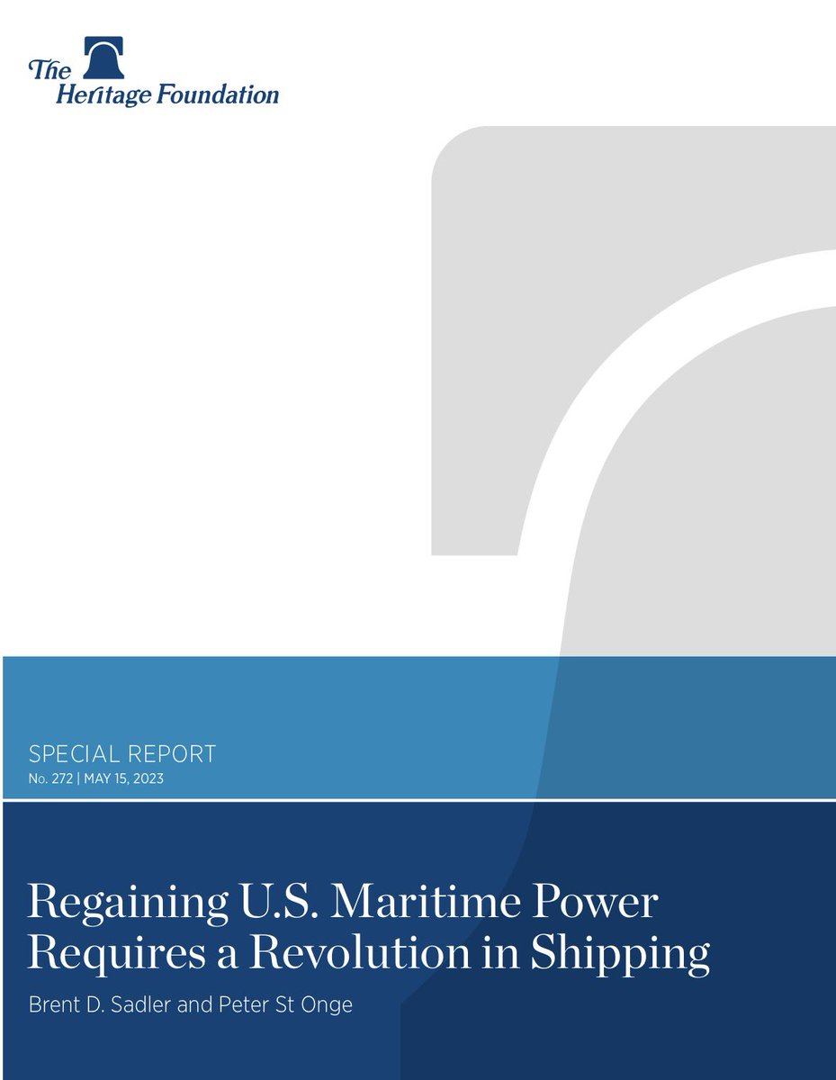 brentdsadler's tweet image. Tough Medicine for a Stalled Maritime Revival…

While I would contest several assertions of Colin, his article delivers some needed tough medicine. 

The bottom line, the revival of America’s strategically important maritime industry is a generational endeavor that requires…