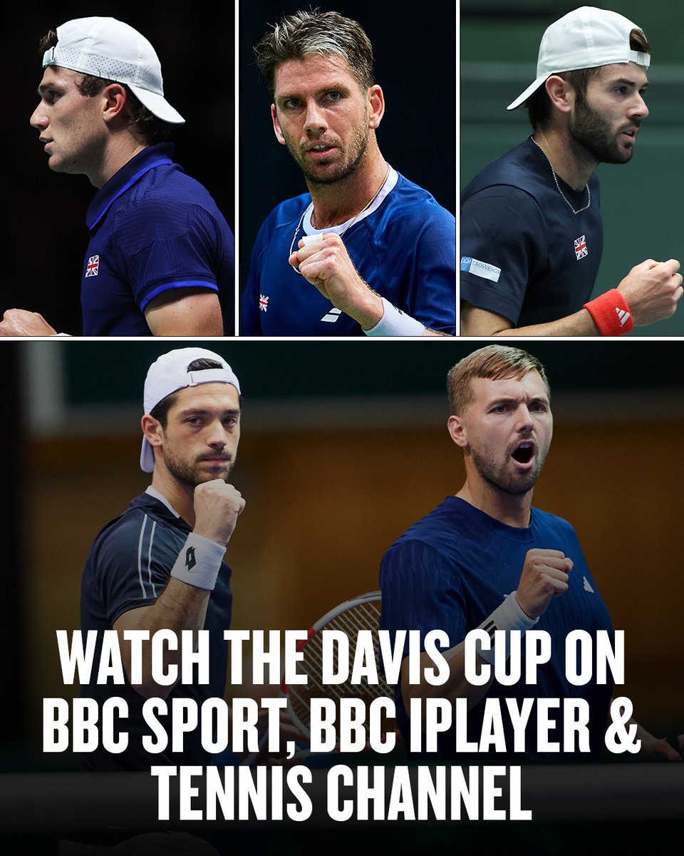 the_LTA's tweet image. Coming to a screen near you...📺📲🎾

Watch the Lexus GB @DavisCup Team away against Norway on @BBCSport BBC iPlayer &amp;amp; @TennisChannel from 5-6 February 

#BackTheBrits 🇬🇧 | #DavisCup