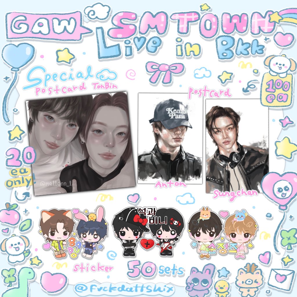 pls kindly rt 🍀💞

𝓖iveaway for briize !
♡  postcard special for Tonbin 
♡  postcard AT &amp; SC 
♡  sticker set 

— 𝓕irst 𝓒ome 𝓕irst 𝓢erve

RAJAMANGALA NATIONAL STADIUM
Date : 14 FEB 2026
Time : TBA

♥︎ rt &amp; show this tweet ♥︎ 

#SMTOWNLIVEinBangkok