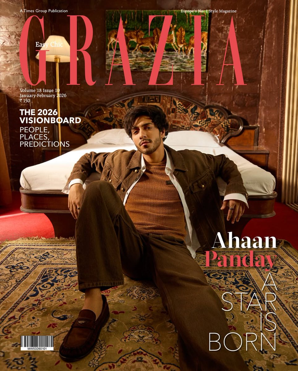 ahaneetz's tweet photo. Ahaan Panday, the hottest and newest Gen- Z daddy for the cover of Grazia India https://t.co/QWX7z3YC4v