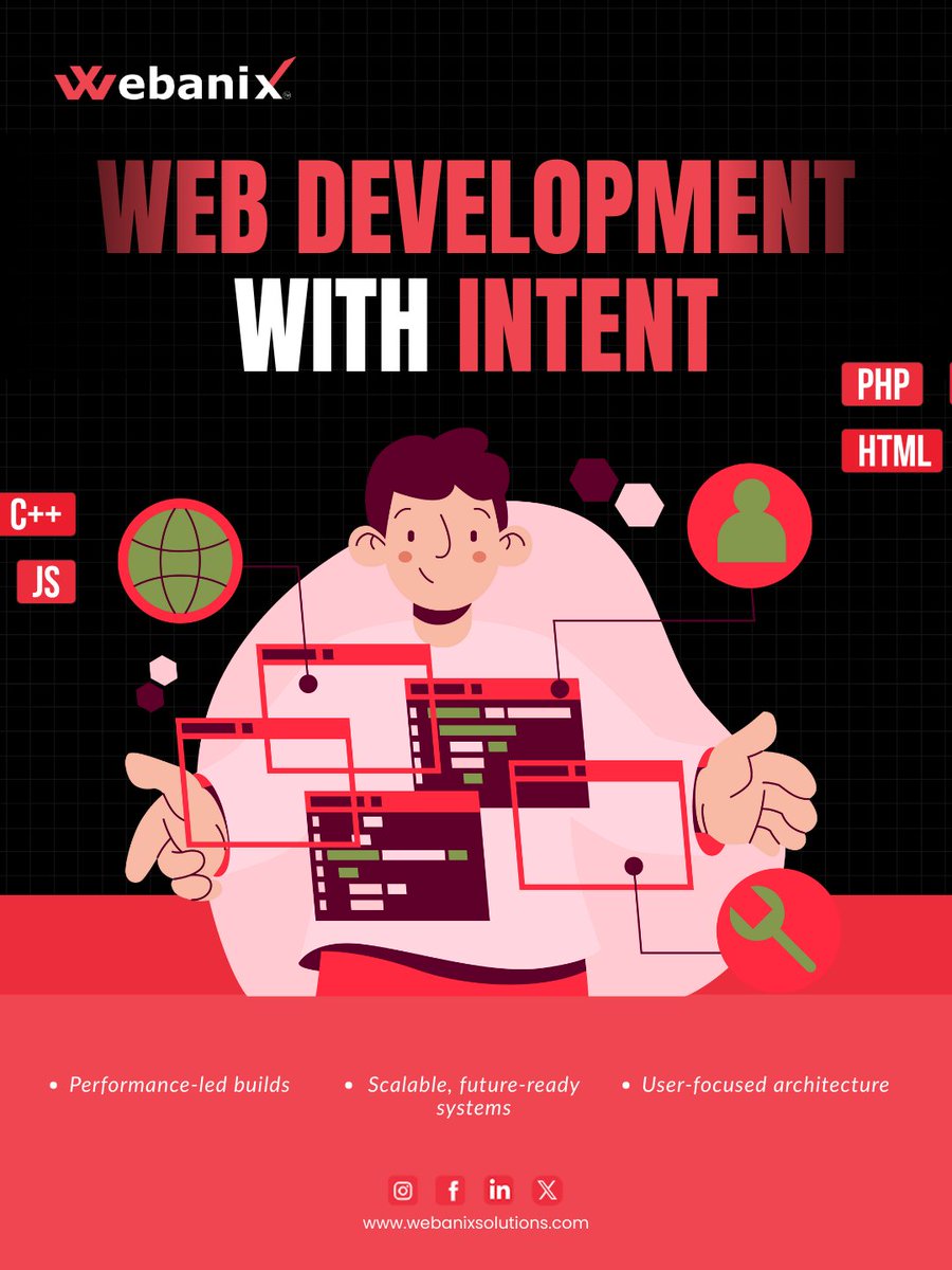 Webanix1's tweet photo. Web development with intent , performance-led builds, user-focused architecture, and scalable, future-ready systems.
Let’s build with purpose.
 
🌐 https://t.co/tCXQzasmaW 

#Webanix #WebDevelopment #DigitalSolutions #ITServices #SoftwareDevelopment #UserFocusedDesign https://t.co/Buzvzf22P9