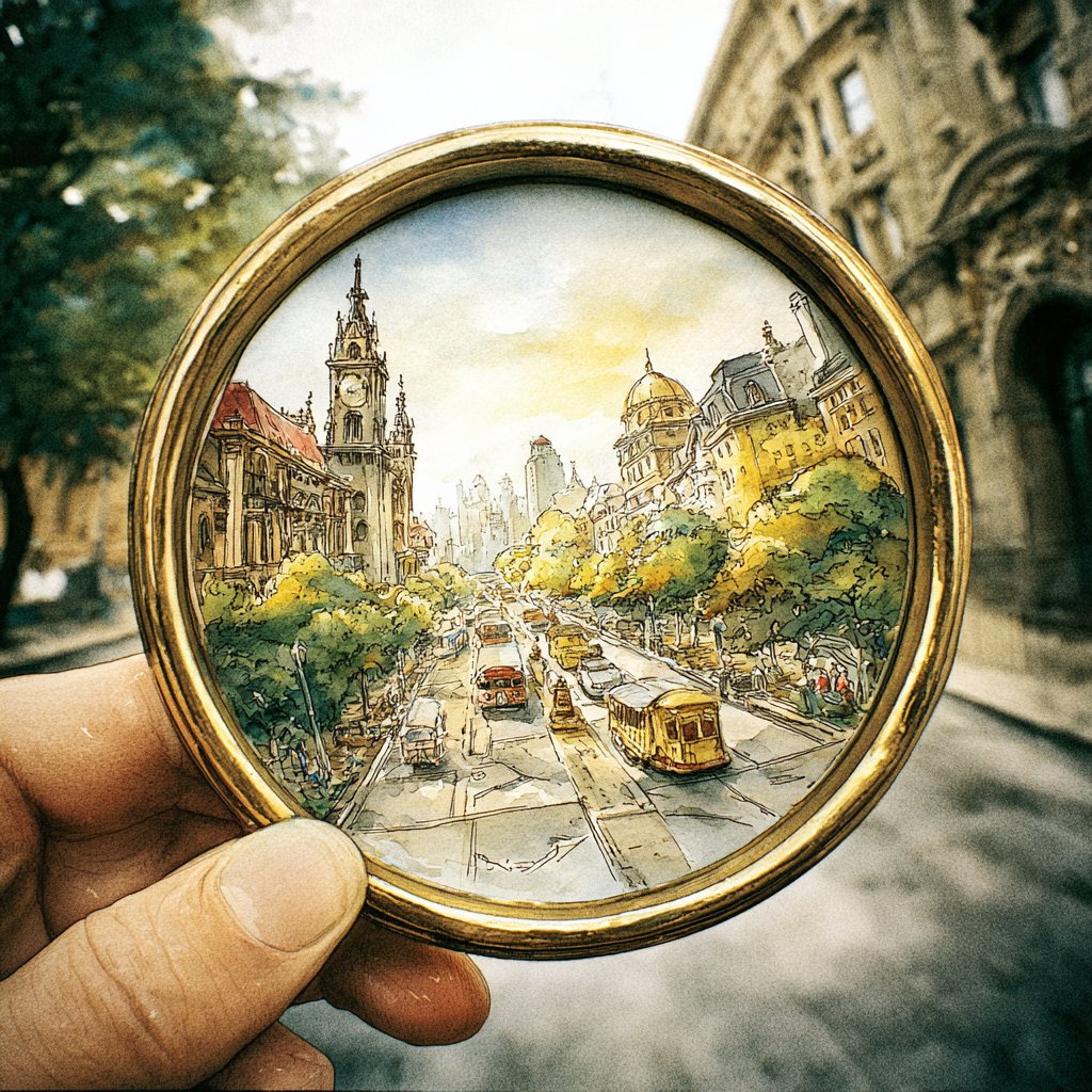 Travel sketchbook examples