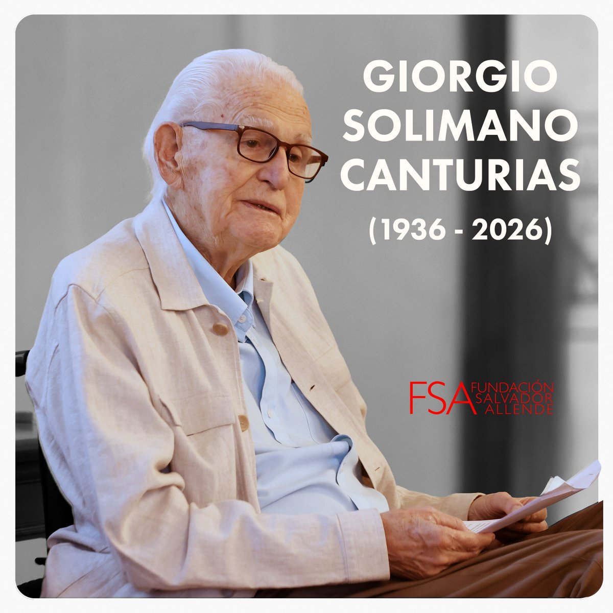 Hoy despedimos al Dr. Giorgio Solimano, destacado médico salubrista y académico.
Ejerció como director de la Oficina de Nutrición durante la Unidad Popular, teniendo a su cargo la implementación nacional de la emblemática política del "Medio Litro de Leche".
🌹
