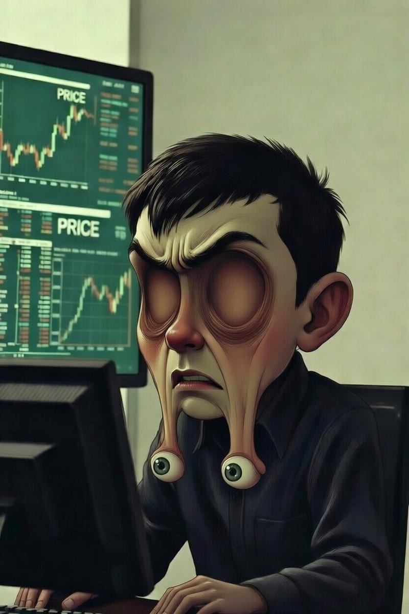 PeterLBrandt's tweet image. Young traders, have you finally recognized the need to hold trades much longer - maybe weeks instead of days, days instead of hours?
If so, know that staring at your blinking screen does little more than  to allow your emotions to sabotage you?
This is truth!