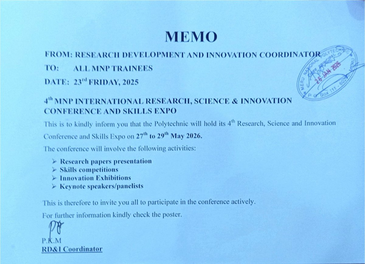 The Meru National Polytechnic 🇰🇪 tweet media