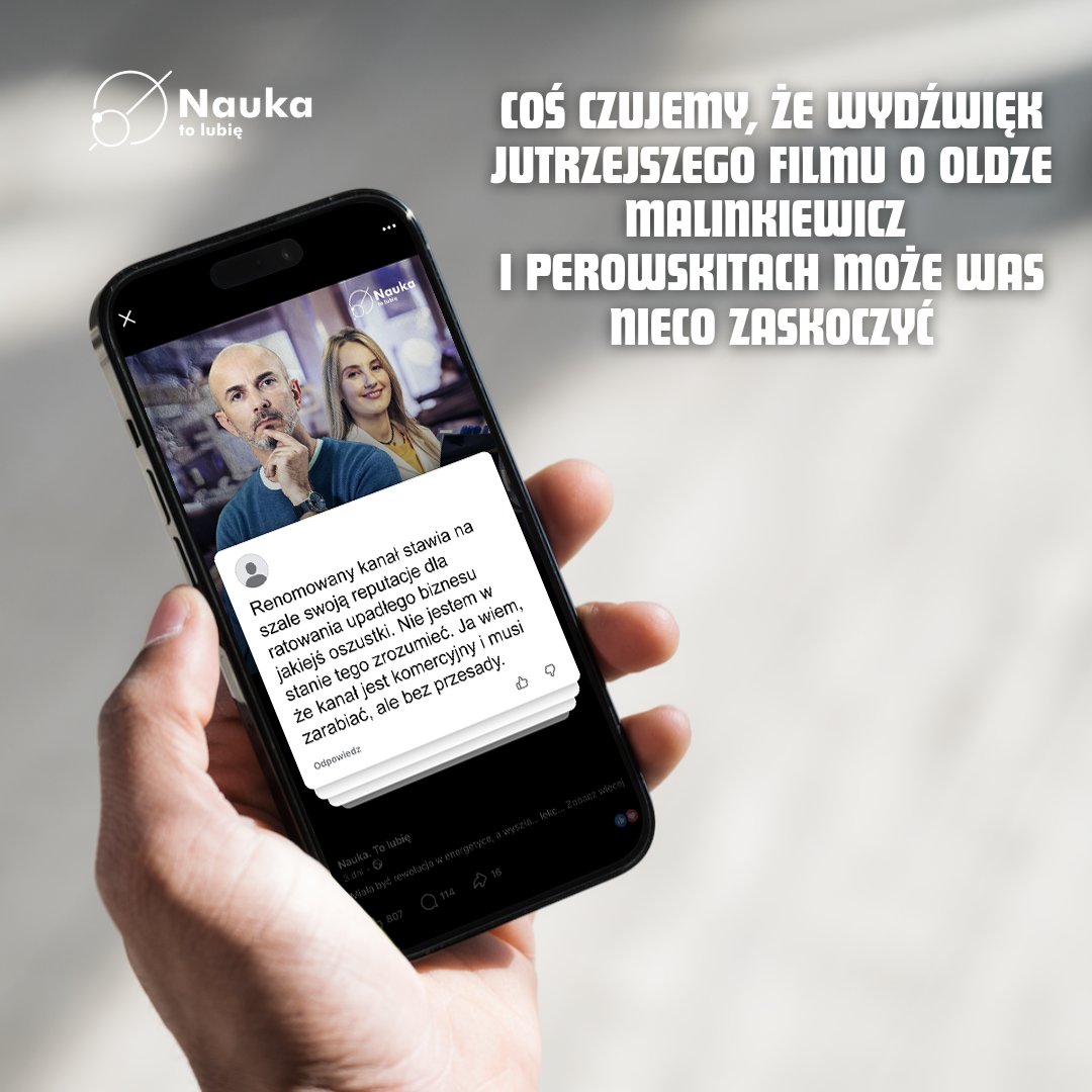 RozekTom's tweet photo. Premiera filmu już jutro (czwartek 29.01) o 18.00 na kanale Nauka. To lubię! na YouTube 😎 #perowskity #olgamalinkiewicz #sauletechnologies #columbusenergy #nauka https://t.co/srX4uKeNoz