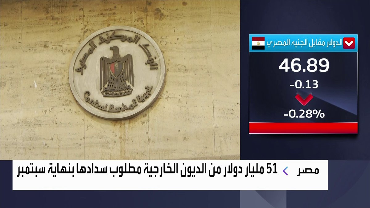 نحو 51 مليار دولار من الديون الخارجية مطلوب من مصر سدادها بنهاية سبتمبر جرس الإغلاق _Business 