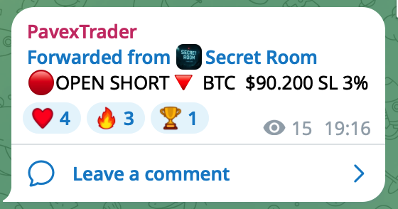 🔴OPEN SHORT🔻  $BTC  $90.200 SL 3%