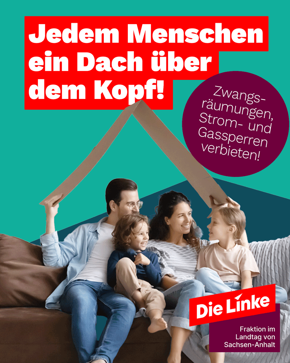 LinksfraktionSt's tweet photo. "#Wohnen ist kein Luxusgut, sondern es ist ein Recht jedes Menschen ein Dach über dem Kopf zu haben und unter würdigen Bedingungen – versorgt mit Strom, Heizung und Wasser – zu leben." - @KerEisen heute im #ltlsa.
#dielinke #stromsperrenverbieten #gassperrenverbieten https://t.co/OcUrRfRBSb