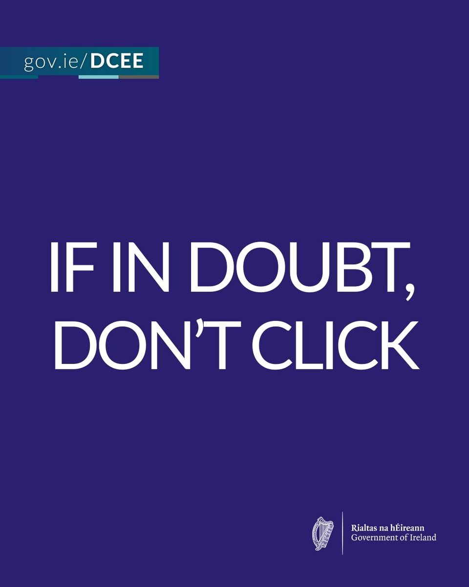 DeptCEE's tweet image. ⚠️ Scam texts and emails are on the rise ⚠️
Be wary of unexpected messages about energy grants or upgrades
Always check gov.ie for trusted information
If in doubt, don’t click