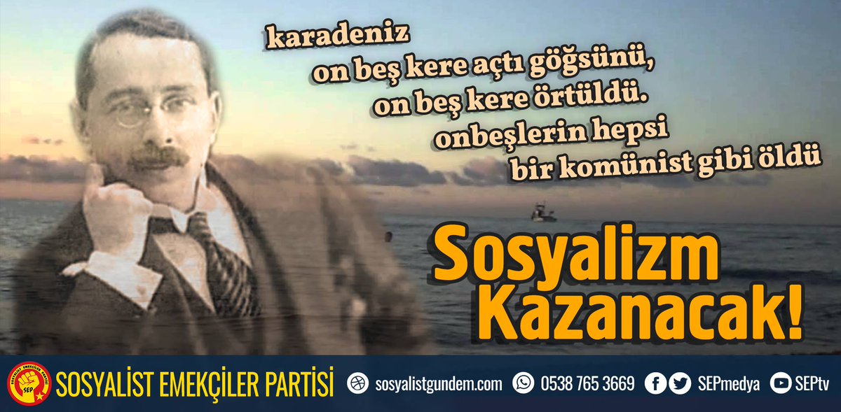 Mustafa Suphi ve beraberindeki  yoldaşlar, Anadolu'yu sınırsız ve sömürürüz bir kardeşlik sofrasına dönüştürmek için yola çıktı. 

Sovyetlerde mücadeleye adım attığı ilk günden yaşamının sonuna kadar cihan komünizmi için yiğitçe dövüştü.

Amele-reçber şuraları hükümeti ve cihan