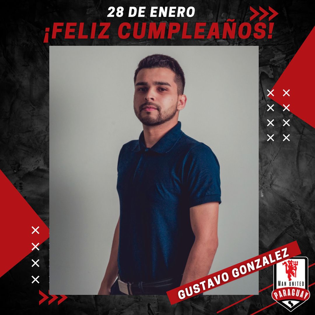 ¡Hoy celebramos el cumpleaños de nuestro querido amigo <a href="/gonzalez_gus19/">Gustavo González</a> ! 🎉🏟️🙌⚽️👹🔥
Un verdadero boliguayo, siempre presente y acompañando con pasión y buena onda a nuestra Peña Oficial del Manchester United. 
 ¡Feliz cumpleaños, amigo! 🏟️🙌⚽️👹🔥