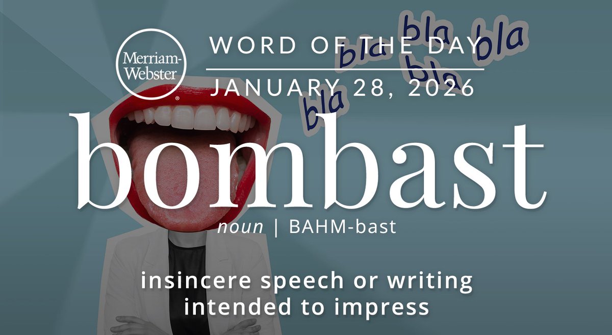 The #WordOfTheDay is ‘bombast.’
ow.ly/HcEC50Y0f0P