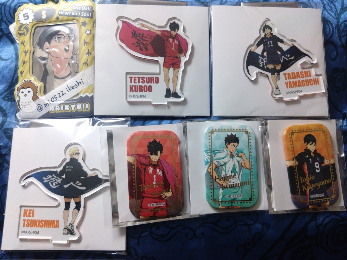 交換 ハイキュー セブンネット 横断幕 アクスタ スクエア缶 譲→☆黒尾