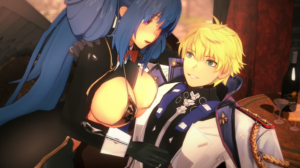 1月28日…1/28…1.28…逆バニーの日！
・・・ですってね💦

逆バニーなディズィーさんは積極的❤
最近作った王様と一緒に撮影。
#ディズィー #dizzy ＃カイデズ #逆バニーの日