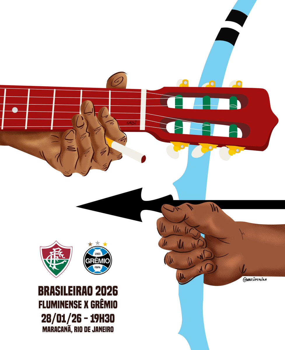 narsipereira's tweet photo. Mestre Cartola 🫱🏾‍🫲🏿 Flecha Negra

as mãos negras dos mascotes de Fluminense x Grêmio

Hoje, 19h30 no Maracanã 

PRIMEIRA RODADA DO BRASILEIRÃO 2026

VAMOS FLUMINENSE 💚🤍❤️🇭🇺🇭🇺🇭🇺 https://t.co/8A7WO6Ps2E