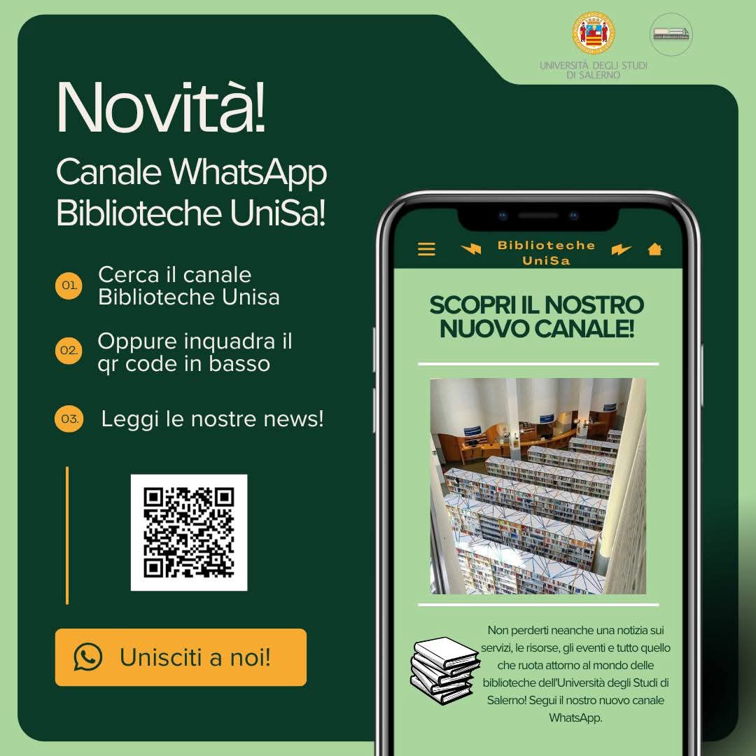 #CBAinforma 📱 𝐒𝐭𝐮𝐝𝐢𝐚, 𝐫𝐢𝐜𝐞𝐫𝐜𝐚, 𝐬𝐜𝐨𝐩𝐫𝐢.

Da oggi la nostra famiglia social accoglie un nuovo, fondamentale membro: il 𝐂𝐚𝐧𝐚𝐥𝐞 𝐖𝐡𝐚𝐭𝐬𝐀𝐩𝐩 𝐮𝐟𝐟𝐢𝐜𝐢𝐚𝐥𝐞! 🚀
 whatsapp.com/channel/0029Vb…