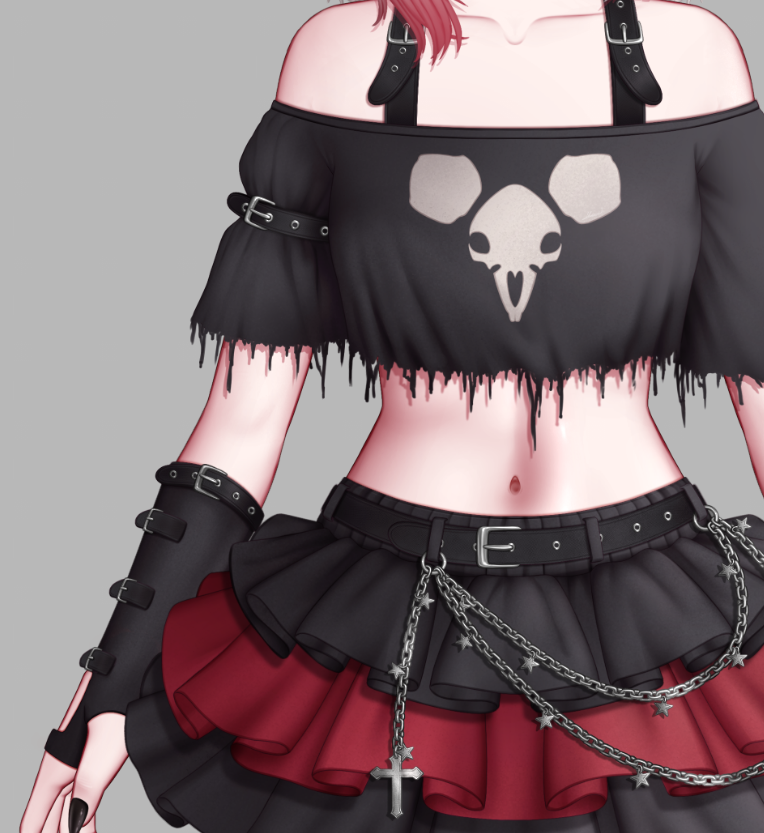 Mooki_TTV's tweet photo. And that marks outfit #1 complete <3

Vtuber: @kirazumii_ 
Art + design by me

#Vtuber https://t.co/S4OYXp9xzF