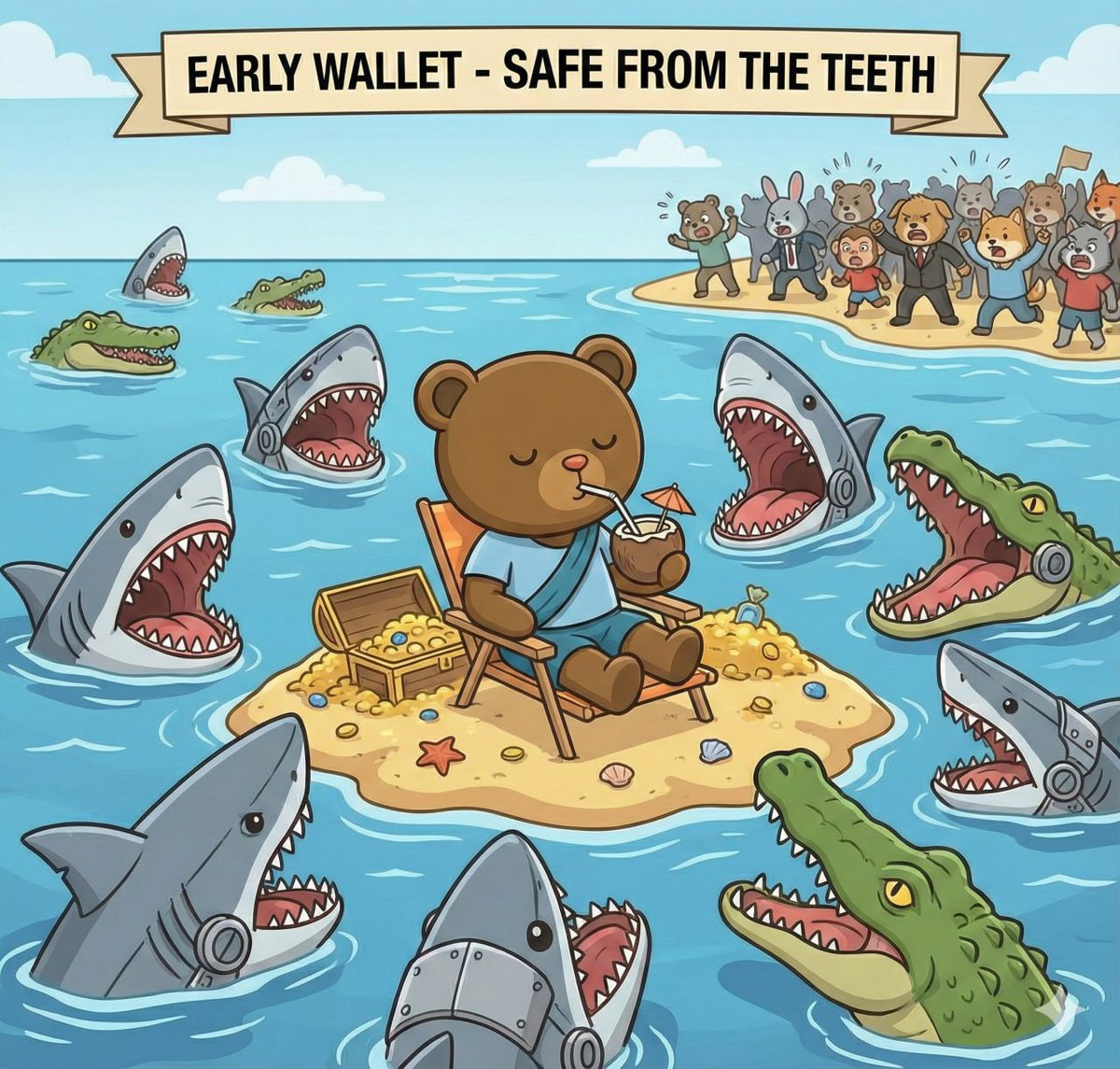 BobOgOnETH's tweet photo. Early wallets don’t win because they’re lucky.

They win because they showed up before the crowd noticed the meme had teeth. https://t.co/K4l071yiOM