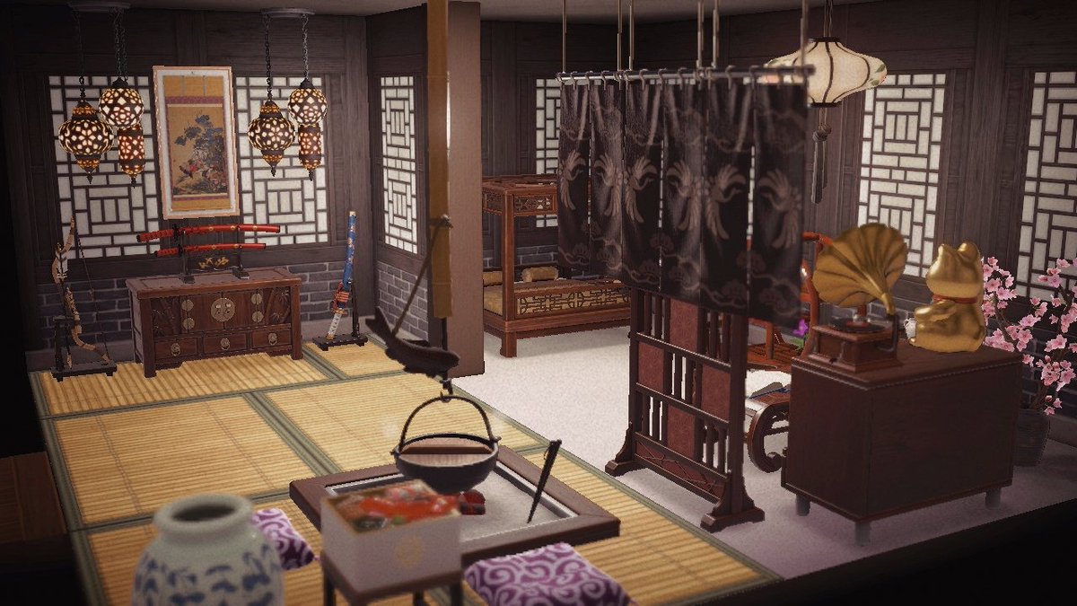 cher_acnh's tweet photo. Una habitación estilo oriental 🍵🎋

#AnimalCrossingNewHorizons #ACNH https://t.co/yJd8uKX19d