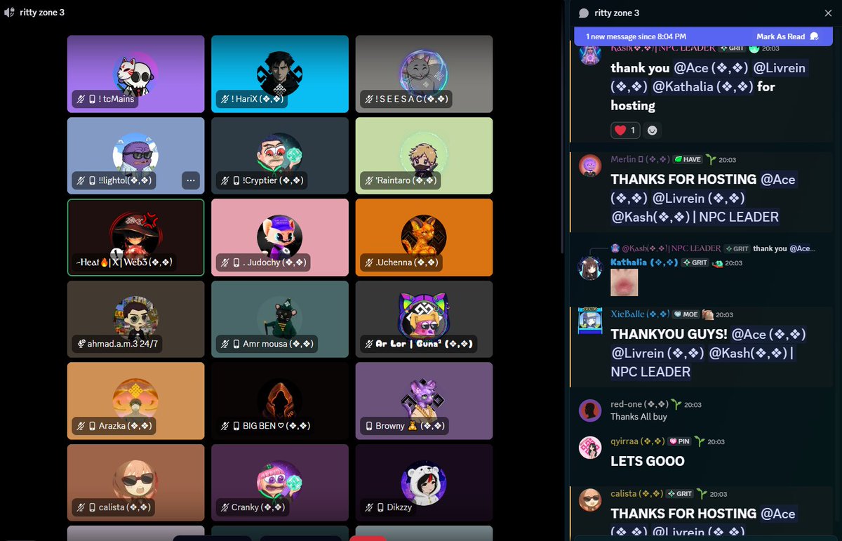 We become emergency host today for karaoke event in <a href="/ritualnet/">Ritual</a> <a href="/ritualfnd/">Ritual Foundation</a> discord! it was really fun tho
thanks for all the singer and thanks my sudden cohost <a href="/AceCandy21/">AceCoffee (❖,❖)</a> 
gritual!