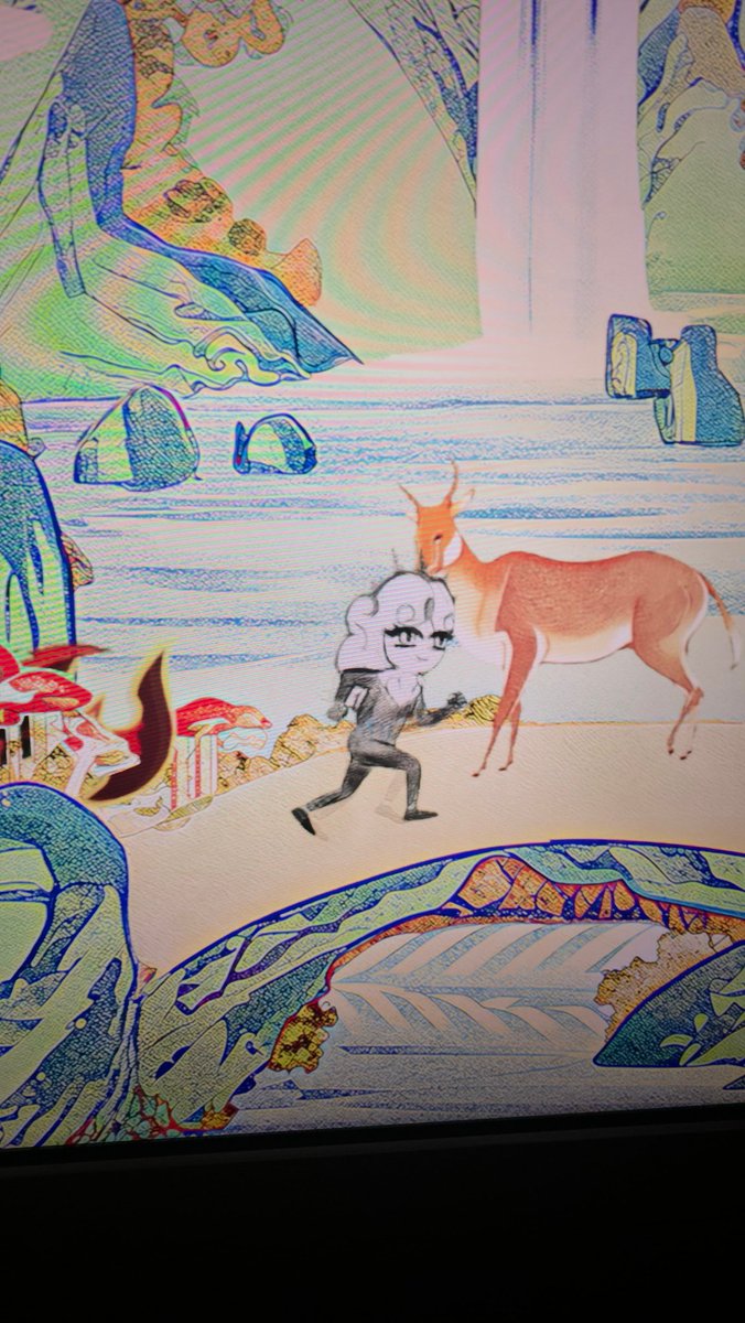 tnpalf's tweet image. 오늘 아트전시회 빡빡웃은점
내가그린거                                 화면에 나온거