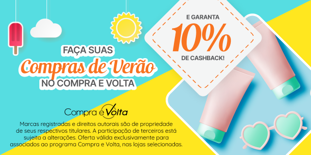 compraevolta's tweet photo. Produtos com no mínimo 10% de cashback? Temos! No #ShoppingCompraeVolta, você economiza e ainda aproveita muitos benefícios. Ofertas exclusivas para associados. https://t.co/JMYAdZTw4Z