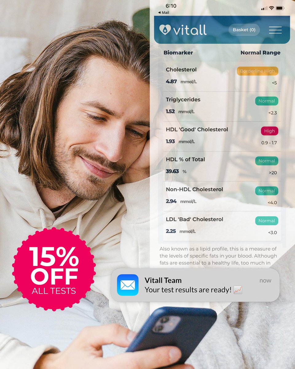 vitall_UK's tweet image. Your body isn’t mysterious. It’s measurable.

Find out what it's saying with a Vitall at-home blood test.

Right now we have 15% off all tests* with code: BIOSTATUS15

Test from home. Know in 48 hours.

#WednesdayWisdom #HealthFromHome #BioStatus #Longevity #Biohacking