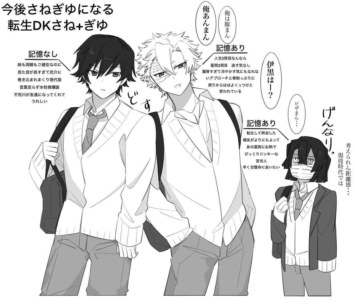 次描く予定のさねぎゆ設定