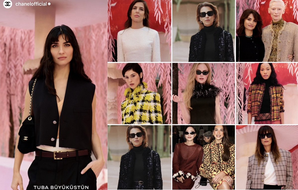 Tuba is featured <a href="/chanelofficial/">Chanel West Coast</a> amongst the many a-list celebrities attending yesterday’s show. Tuba’s look…tailored, modern and chic. As Coco Chanel said, “Fashion passes; style remains.”
#TubaBüyüküstün