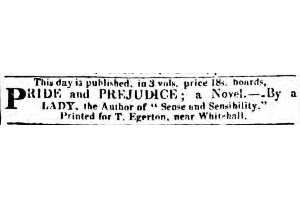 pandparchive's tweet image. today marks the 213th anniversary of jane austen's darling child 'pride and prejudice', published anonymously in 1813.