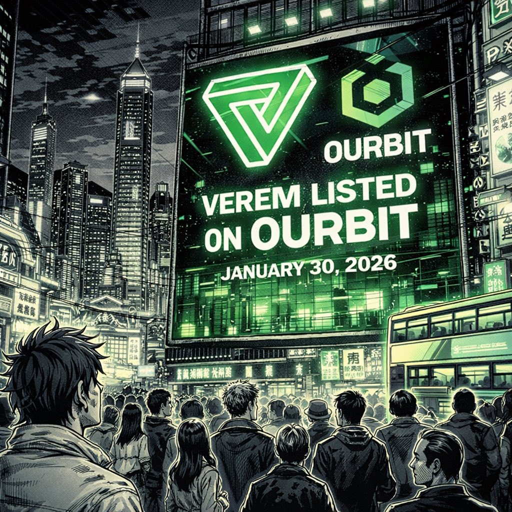 🚀 Official Announcement

VEREM will be listed on OURBIT Exchange
📅 January 30, 2026

🌍 Global expansion. Building the future.

$VEREM #VEREM #Ourbit #Crypto #Blockchain #GlobalMarket