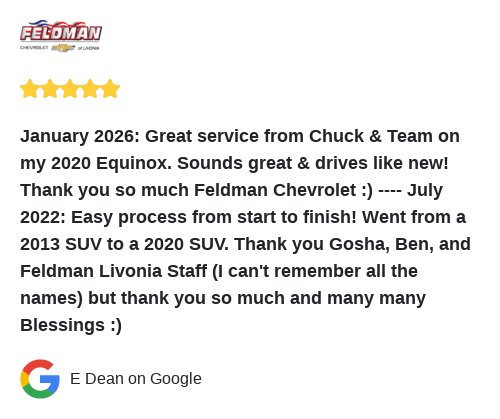 We just received a great review on Google. Thank you E Dean!