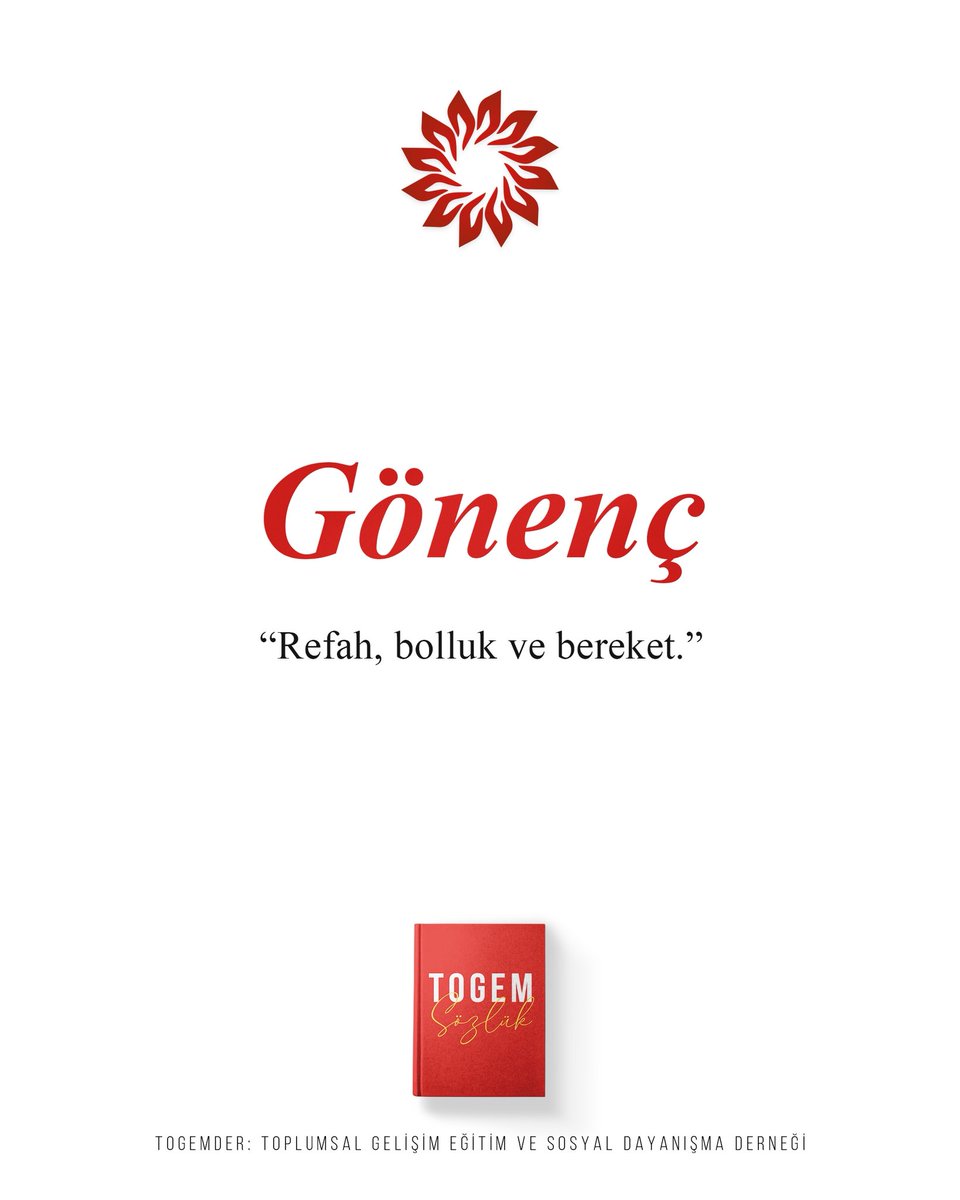 togemder's tweet image. Togem Sözlük

Gönenç: Refah, bolluk ve bereket.

İyilik Kalpte Gizli!