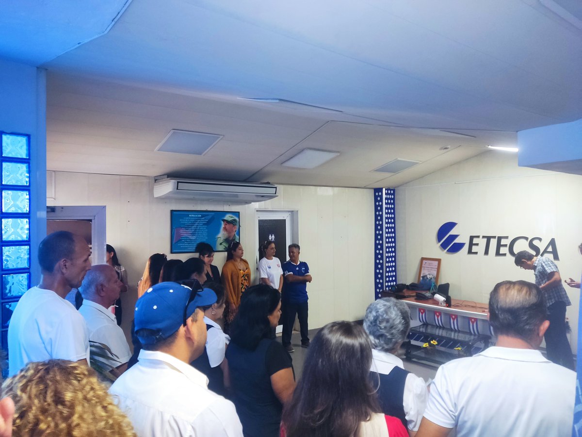 Se realiza matutino especial en la Division Territorial Las Tunas de ETECSA.