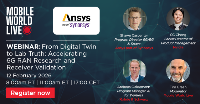 Sign up now for this joint webinar with NVIDIA, Ansys, part of Synopsys, and Rohde &amp; Schwarz, showing how high-fidelity digital twins and physics-based simulation enable realistic, scalable, and repeatable RAN experimentation—without leaving the lab. bit.ly/4rhauen