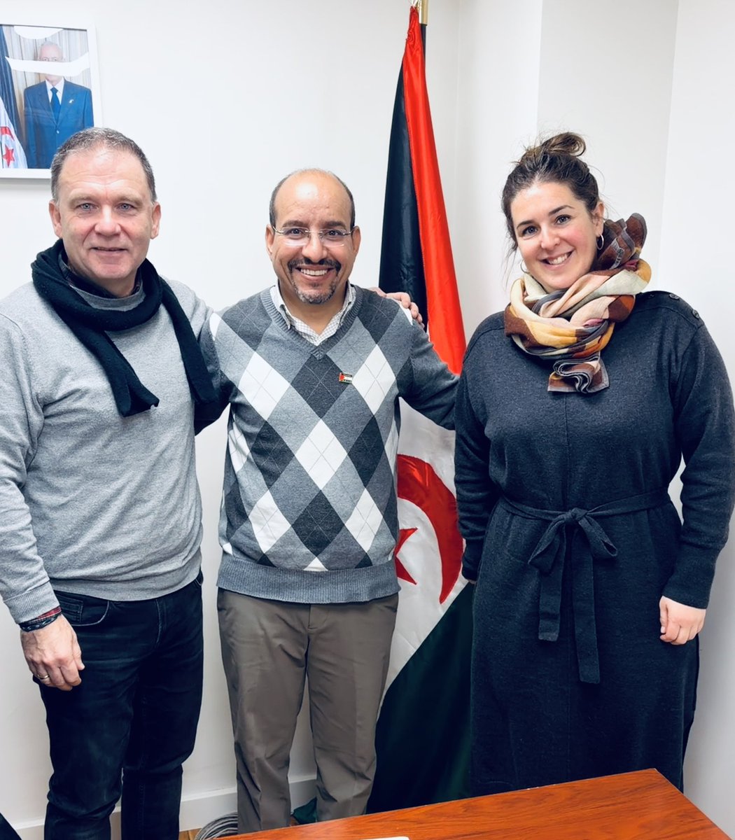 RASD_Euskadi's tweet photo. Hoy hemos recibido al Sr. Juanma Balerdi Dir. De @euskalfondoa y a la Sra. Itxaso Andueza Coord. de UCS. Ha sido una gran oportunidad para hablar de la solidaridad vasca con el pueblo saharaui, la cual agradecemos enormemente.
¡Seguimos trabajando por nuestros pueblos!
@EUDEL_eus https://t.co/ZxI4bQy5Sr