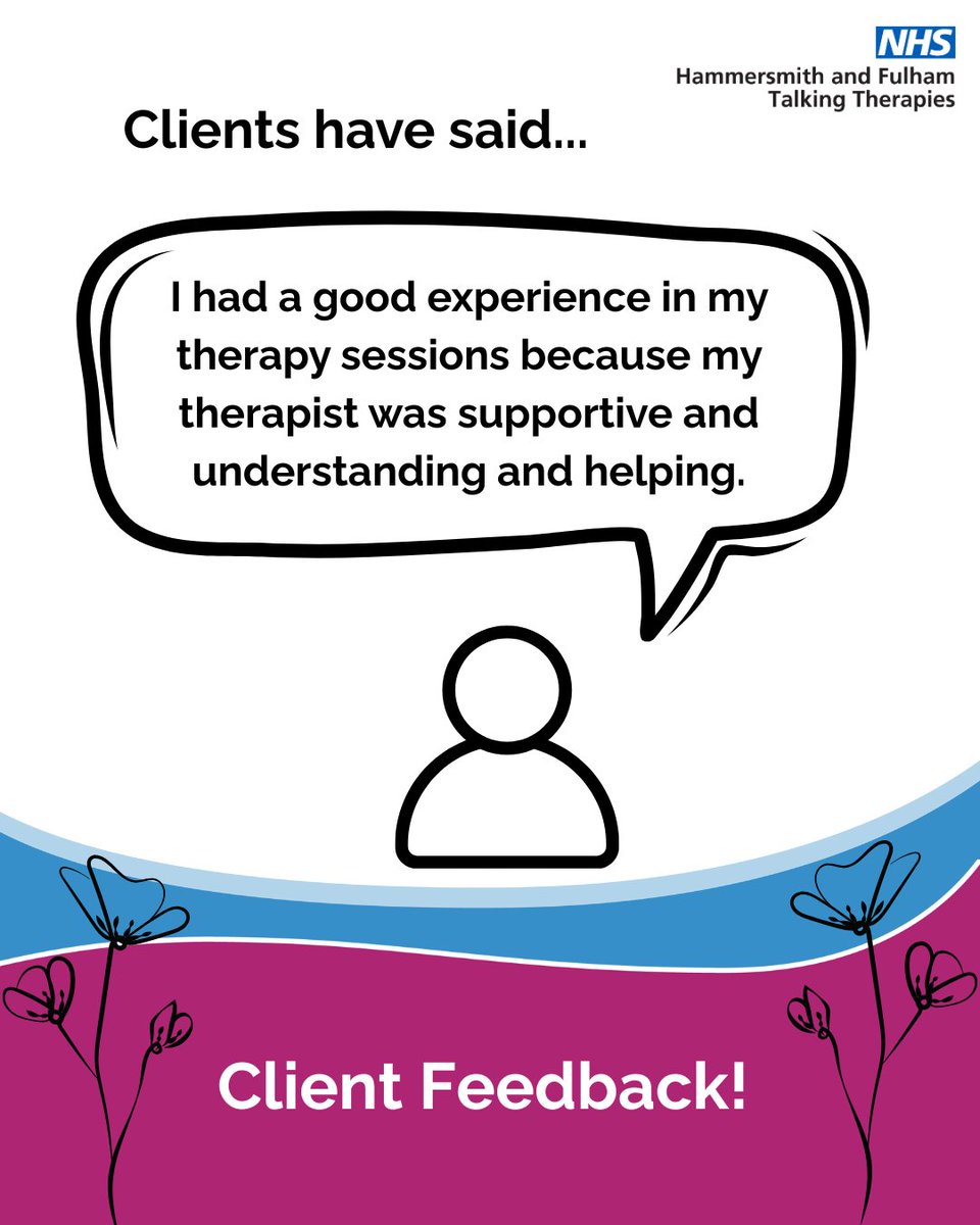 H&F Talking Therapies (formerly Back on Track) tweet media