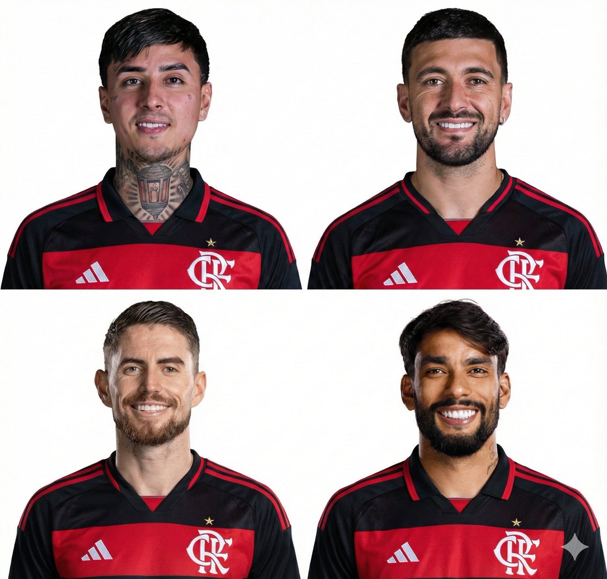 O novo meio-campo do Flamengo. 👀