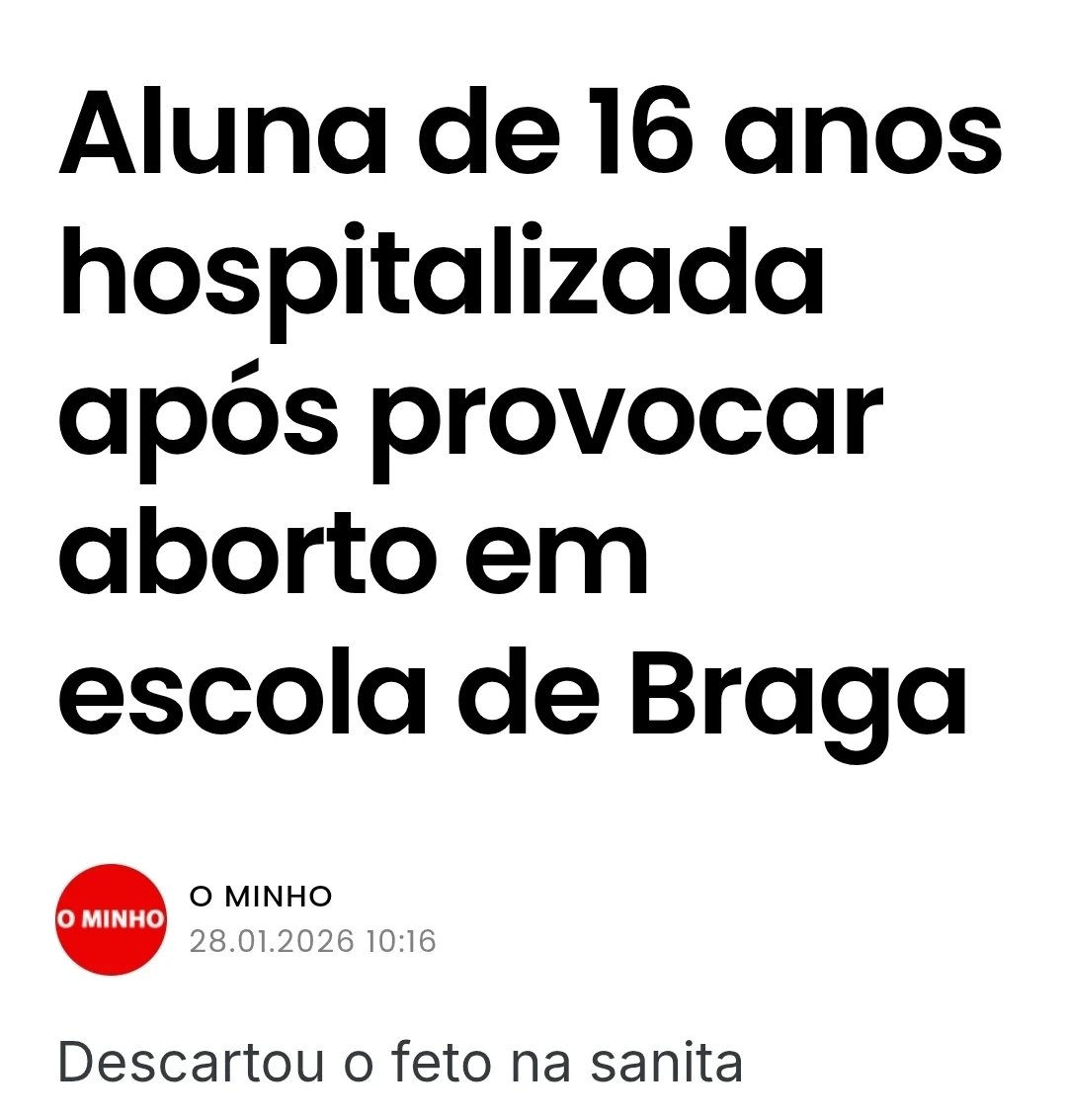 Eis o resultado de anos e anos de "educação sexual" e de "educação para a cidadania" nas escolas. 

#CHEGA #éhorademudar