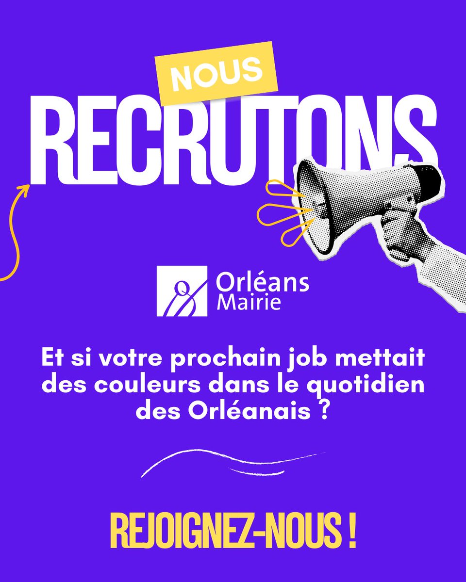 🎨 Et si votre prochain job mettait vraiment des couleurs dans la ville ? #Orléans #emploi