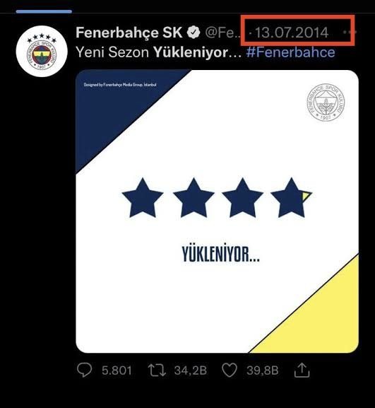 Fenerbahçe, ilki 1959'da sonuncusu 2014'te, 19 kez şampiyon oldu.

Şampiyonluklarını 56 yıl boyunca 1, 2, 3, 4, 5, 6, 7, 8, 9, 10, 11, 12, 13, 14, 15, 16, 17, 18, 19 diye saydı.

Ne zaman Galatasaray sollayıp geçti, 60 küsur sene sonra (Ali Koç döneminde) akla 1959 öncesi kupalar